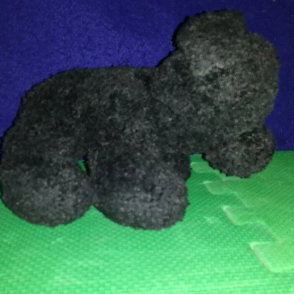 Black and gray Dogs plush set of 2 used